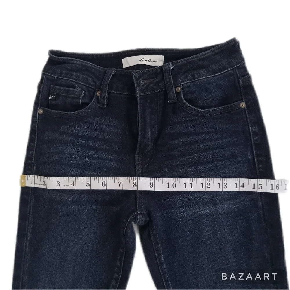 KanCan Bootcut Jeans Mid Rise Dark Grey Wm 9